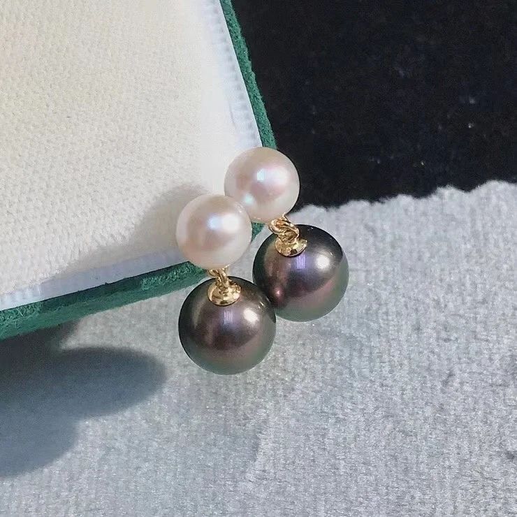 571E 6-10mm Real Natural Freshwater pearl earring 925 sterling silver with Gold Plated ear stud for women jewelry
571E 6-10mm Real Natural Freshwater pearl earring 925 sterling silver with Gold Plated ear stud for women jewelry
