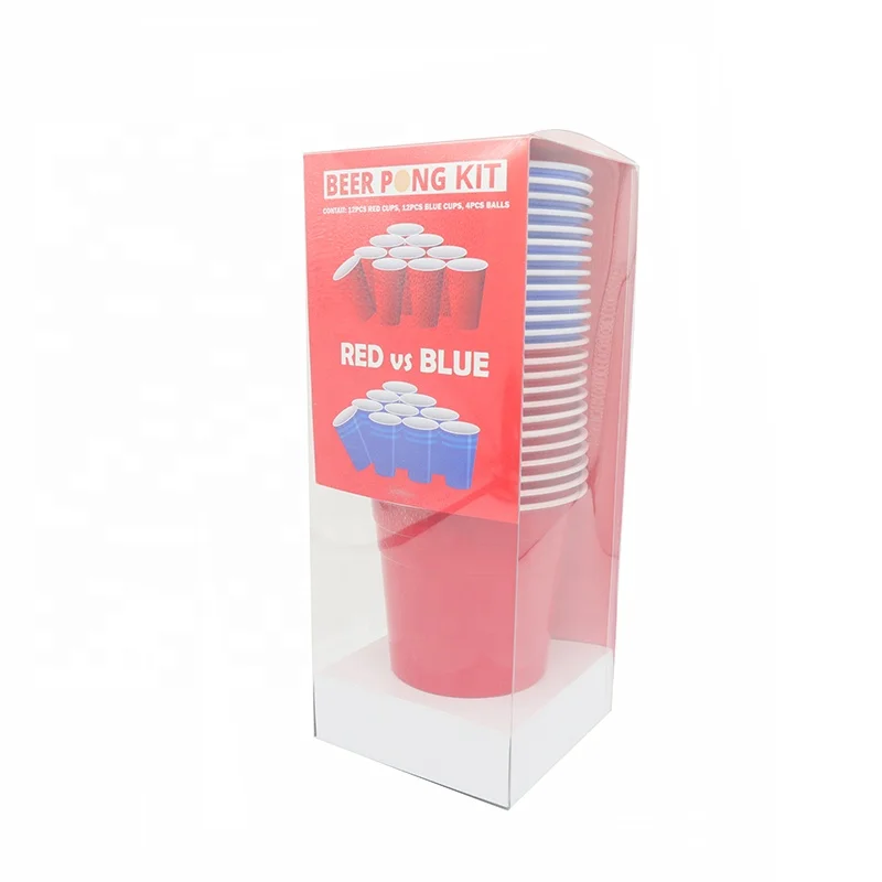 Premium Disposable 16OZ Red PET Box Package Beer Pong Cup Kit, Red or customize
Premium Disposable 16OZ Red PET Box Package Beer Pong Cup Kit, Red or customize