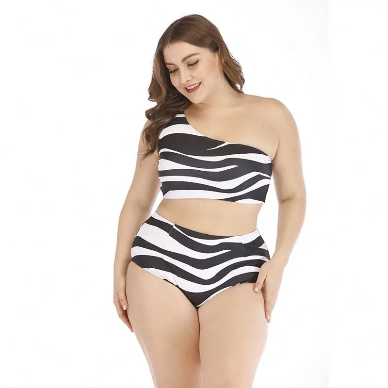 New Bikini 4XL One Shoulder Piece Zebra Print Swimsuit High Waist Swimwear Wholesale Plus Size Swimwear
New Bikini 4XL One Shoulder Piece Zebra Print Swimsuit High Waist Swimwear Wholesale Plus Size Swimwear
