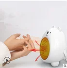 Mini/Small Portable PTC Heater,Adjustable Thermostat,Desk Fan Heater for Office Home Personal Bathroom,400W