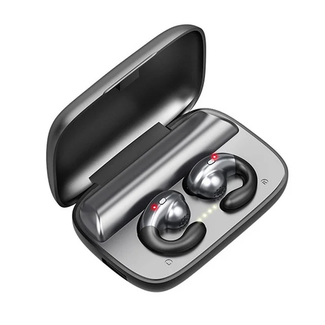 S19 BT5.0 Bone Conduction Blue tooth Earphone Sport Stereo Wireless Music Earbud with 2200mah Power Bank
S19 BT5.0 Bone Conduction Blue tooth Earphone Sport Stereo Wireless Music Earbud with 2200mah Power Bank