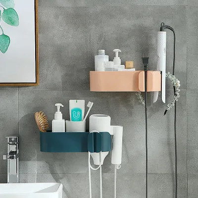 Bathroom Shelves Seamless Self-adhesive Cosmetic Storage Box Plug Hook Organizer Hair Dryer Shelf
Bathroom Shelves Seamless Self-adhesive Cosmetic Storage Box Plug Hook Organizer Hair Dryer Shelf