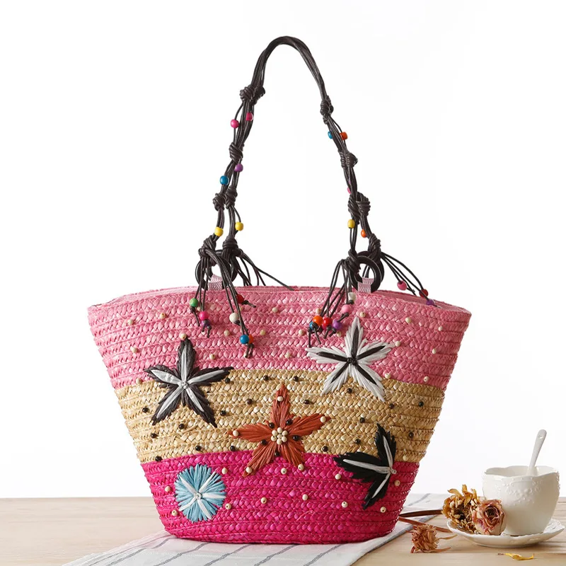 Fashion Summer Bohemian Embroidery Rattan Bucket Sling Shoulder Hand Bags Women Straw Beach Tote Bag with Rope Handle, Blue,green,pink
Fashion Summer Bohemian Embroidery Rattan Bucket Sling Shoulder Hand Bags Women Straw Beach Tote Bag with Rope Handle, Blue,green,pink