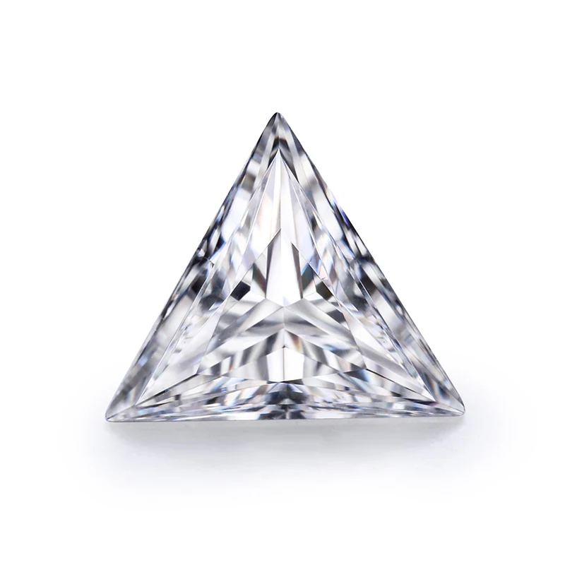 7x7mm DEF Triangle cut synthetic gemstone moissanite for moissanite gold jewelry, Def white color
7x7mm DEF Triangle cut synthetic gemstone moissanite for moissanite gold jewelry, Def white color