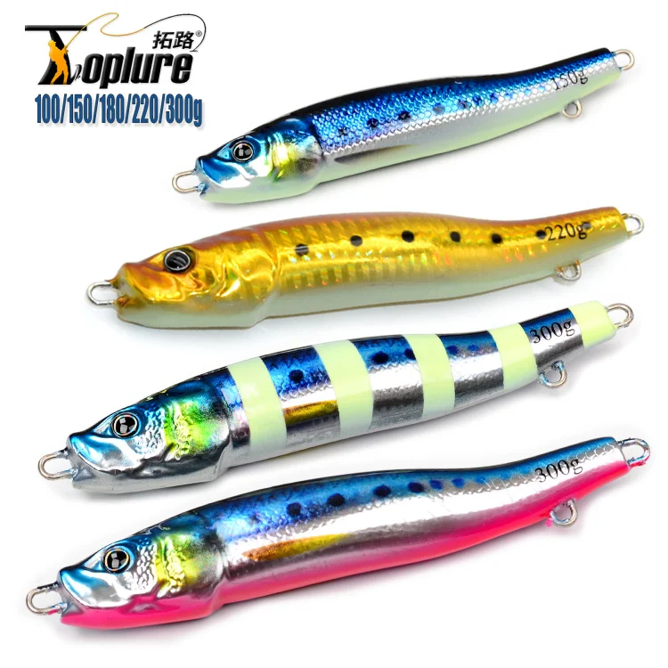 TOPLURE 3D Print 100g-300g Sinking Slow Pitch Jig Deep Sea Metal Slow Pitch Jig Lure Long Casting Fishing Lure
TOPLURE 3D Print 100g-300g Sinking Slow Pitch Jig Deep Sea Metal Slow Pitch Jig Lure Long Casting Fishing Lure