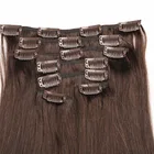 Popular virgin cuticle hair extension clip in style