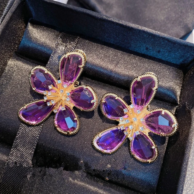 Luxury Flower Crystal Jewelry For Women Wedding Earring Cubic Zircon Dubai Bridal jewelry, Customized color
Luxury Flower Crystal Jewelry For Women Wedding Earring Cubic Zircon Dubai Bridal jewelry, Customized color