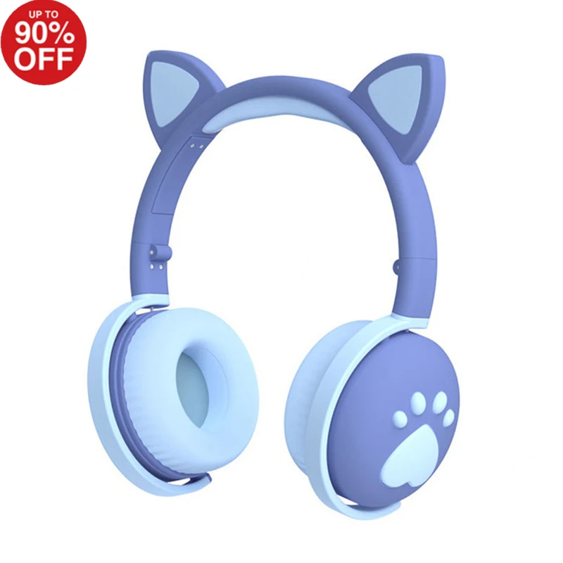 New Arrival Factory Wholesale Deep Bass Stereo Cute Cat Ear Blue tooth Wireless Headphones
New Arrival Factory Wholesale Deep Bass Stereo Cute Cat Ear Blue tooth Wireless Headphones