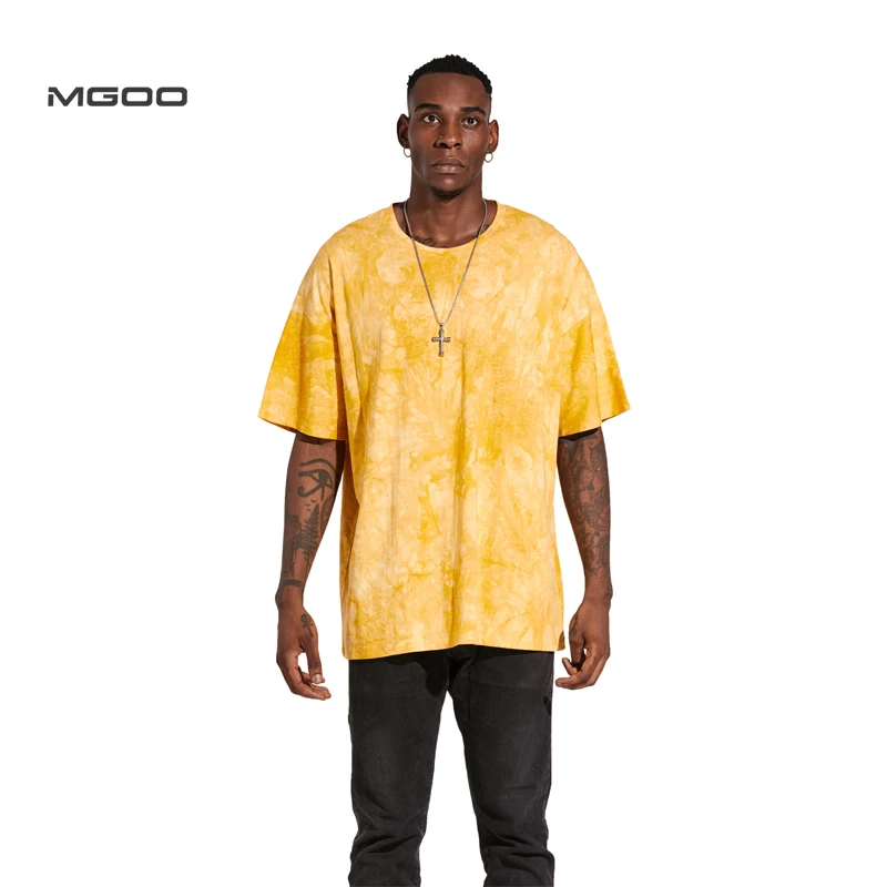 MGOO Stock Multiple Color Tie Dyed Printed T Shirt Yellow Cotton Mens Tee, Customized color
MGOO Stock Multiple Color Tie Dyed Printed T Shirt Yellow Cotton Mens Tee, Customized color