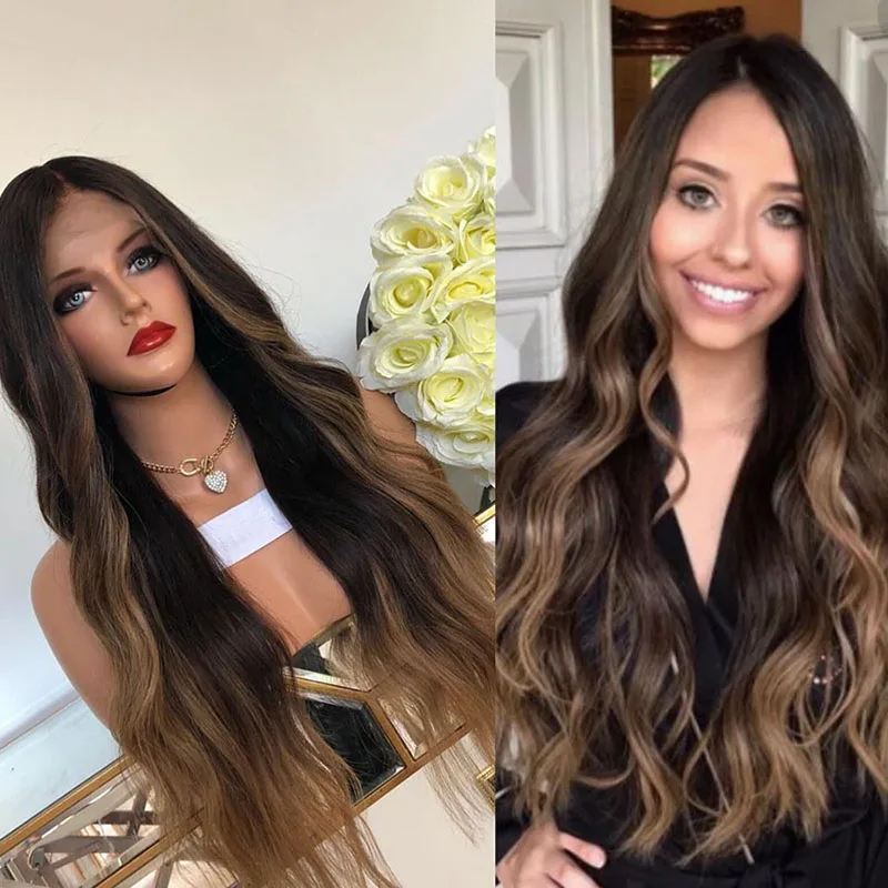 Highlight 1B/30# Color Human Hair Lace Front Wigs Natural Wave 150 Density Dark Pre-Plucked Brazilian Virgin Hair Lace Wig
Highlight 1B/30# Color Human Hair Lace Front Wigs Natural Wave 150 Density Dark Pre-Plucked Brazilian Virgin Hair Lace Wig