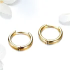 European Simple Design Woman Silver Earrings 925 Sterling Gold Hoop Earrings Gold Plated Jewelry