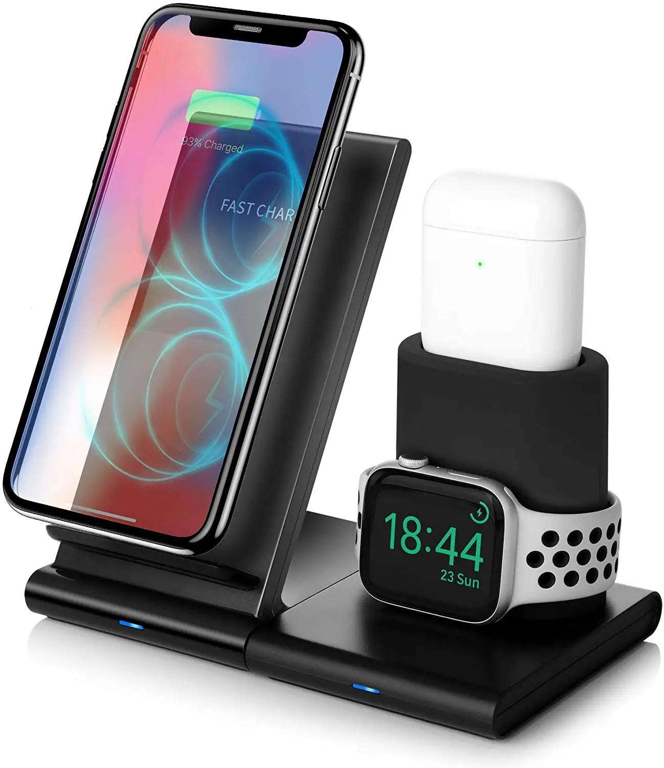 Factory Price universal mobile car holder qi wireless charger 10w for smart watch, Black
Factory Price universal mobile car holder qi wireless charger 10w for smart watch, Black