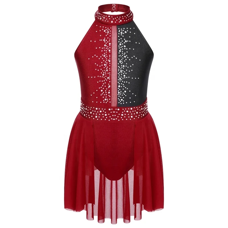 Kids Girls Sleeveless Round Collar Shiny Rhinestone Decorated Backless Lyrical Dance Dress
Kids Girls Sleeveless Round Collar Shiny Rhinestone Decorated Backless Lyrical Dance Dress