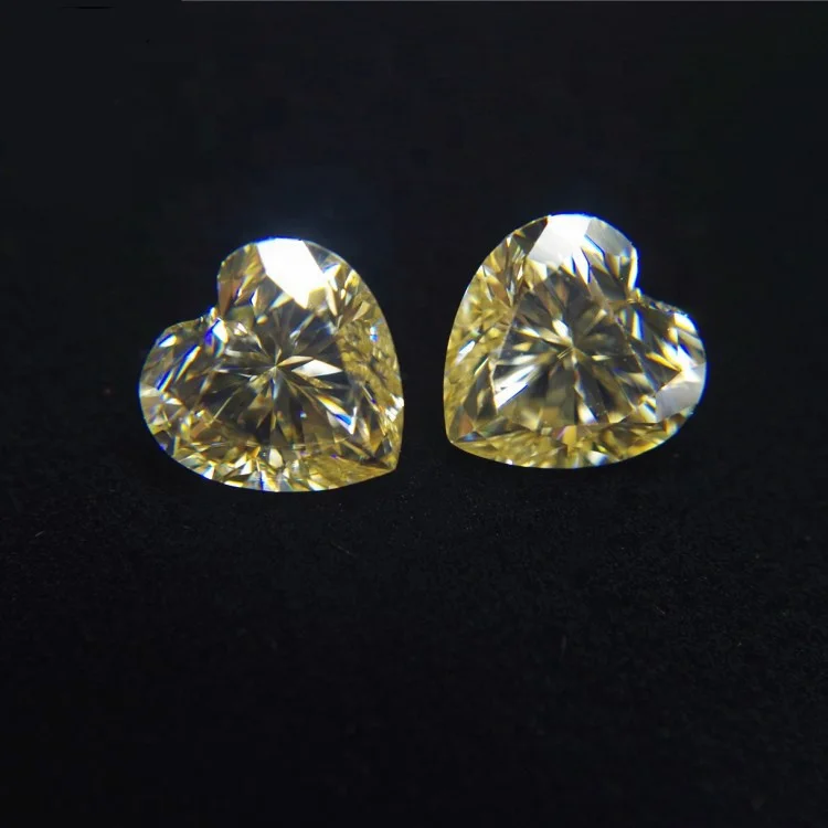 Light yellow heart cut loose moissanite diamonds stone for ring earring jewelry making 1ct hot sale synthetic loose moissanite
Light yellow heart cut loose moissanite diamonds stone for ring earring jewelry making 1ct hot sale synthetic loose moissanite