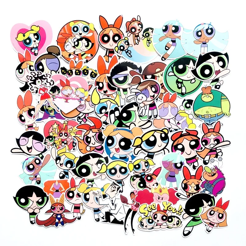 50pcs funny Powerpuff Girls stickers for skateboard luggage mobile laptop car sticker decal waterproof vinyl, Cmyk
50pcs funny Powerpuff Girls stickers for skateboard luggage mobile laptop car sticker decal waterproof vinyl, Cmyk