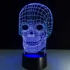 3D Lamp Skull Children's nightlight Visual Led Night Lights For Halloween