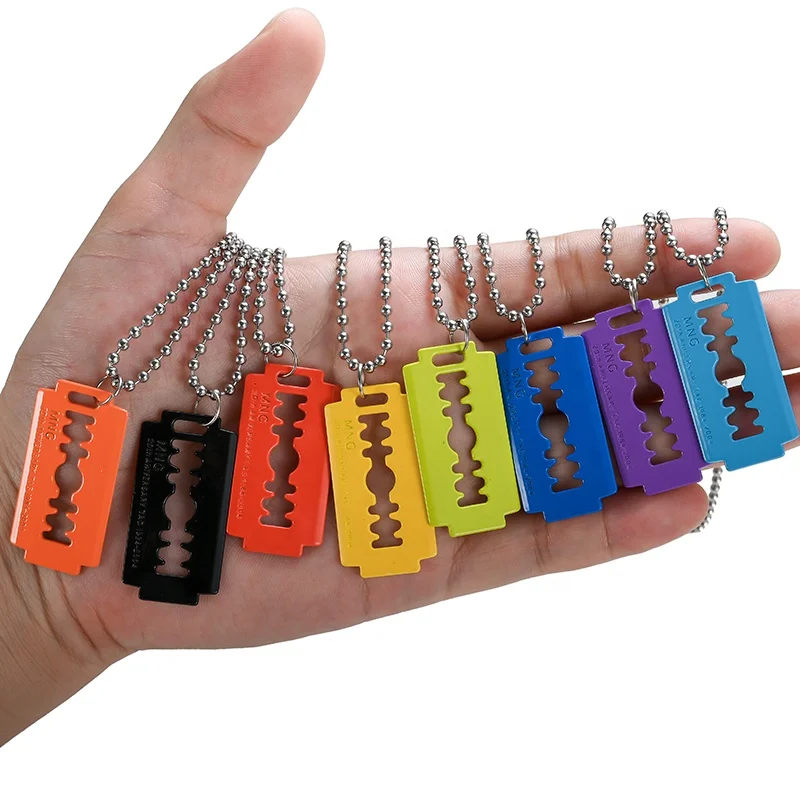 Fashion Unique Razor Blade Shaped Pendant Hip Hop Necklace Brand Pendant Razor Blade Charms colours Razor Shaped Pendant
Fashion Unique Razor Blade Shaped Pendant Hip Hop Necklace Brand Pendant Razor Blade Charms colours Razor Shaped Pendant