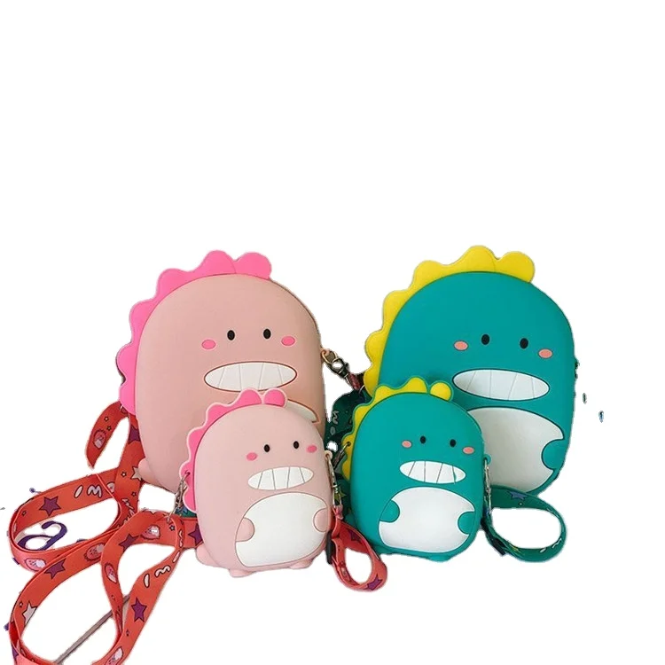 Cute Cartoon Dinosaur Silicone Children'S Coin Purse Parent-Child Bag Shoulder Messenger Bag For Boys And Girls, Pink,green
Cute Cartoon Dinosaur Silicone Children'S Coin Purse Parent-Child Bag Shoulder Messenger Bag For Boys And Girls, Pink,green