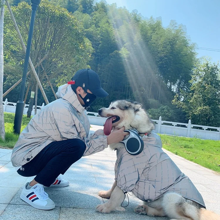Wholesale Reflective Letters Pet Windbreaker Hoodies Labrador Large Matching Dog And Owner Clothes
Wholesale Reflective Letters Pet Windbreaker Hoodies Labrador Large Matching Dog And Owner Clothes