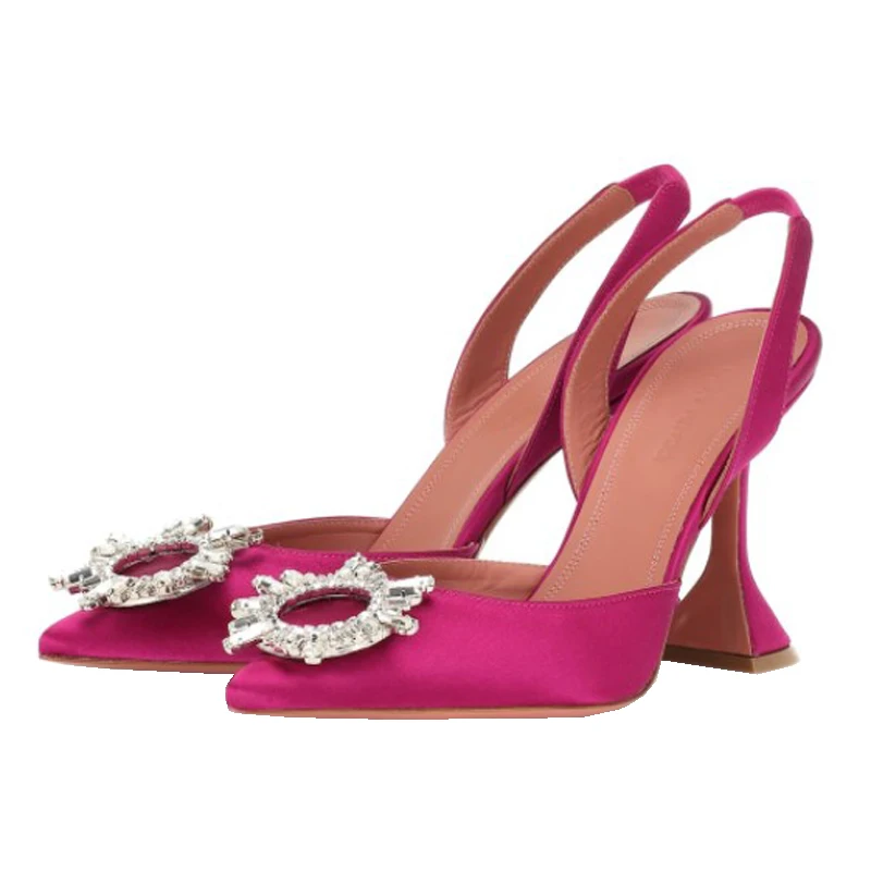2021 Brand women Pumps luxury Crystal Slingback High heels Summer bride Shoes Comfortable triangle Heeled Party Wedding Shoes 2
2021 Brand women Pumps luxury Crystal Slingback High heels Summer bride Shoes Comfortable triangle Heeled Party Wedding Shoes 2