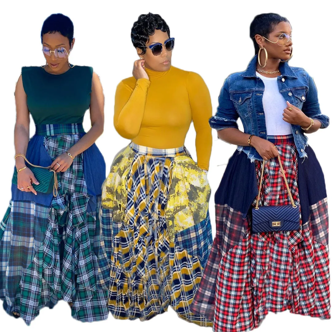 C0203ME70 Factory Supply Maxi Dress High Quality Irregular Women Plaid Skirts For Sale
C0203ME70 Factory Supply Maxi Dress High Quality Irregular Women Plaid Skirts For Sale
