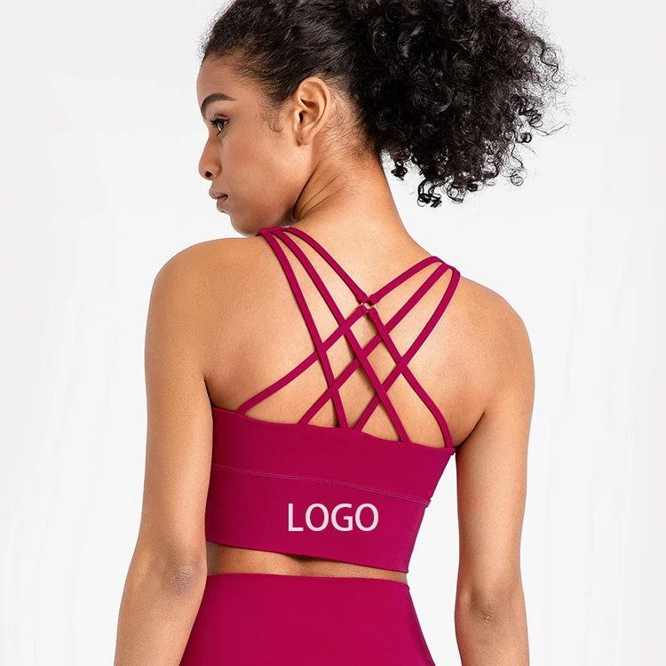 New hot selling woman active wear sexy straps yoga sport bra top running training girl fitness yoga bra gym sports clothing
New hot selling woman active wear sexy straps yoga sport bra top running training girl fitness yoga bra gym sports clothing