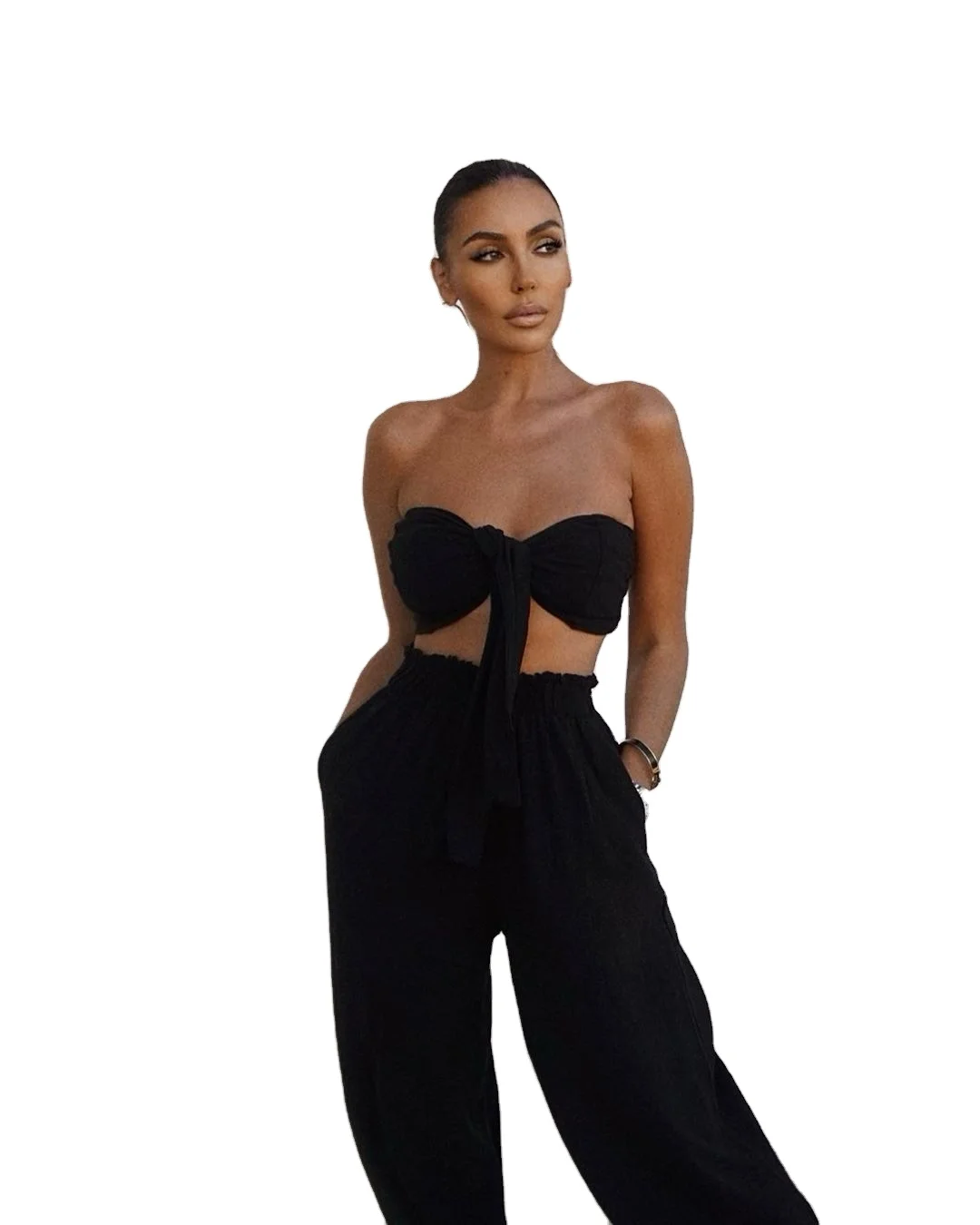2021 Solid 4 Colors Strapless Sleeveless EDOSIR Crop Top Pants Sexy Sets Women Two Piece Long Pants Set
2021 Solid 4 Colors Strapless Sleeveless EDOSIR Crop Top Pants Sexy Sets Women Two Piece Long Pants Set