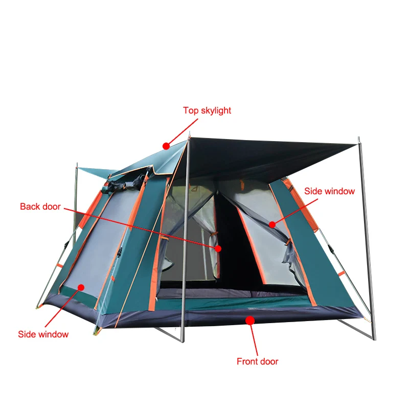 

Waterproof portable 4-10 persons outdoor camping tent Sets Up in 60 Seconds for sale, Dark