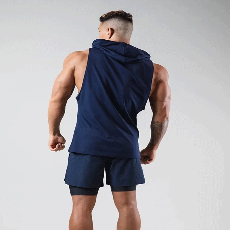 Wholesale Fitness Quick Dry Men's Tank Top Hoodie Custom Men Pullover Sleeveless Hoodies Sleeveless Sweatshirts, As picture
Wholesale Fitness Quick Dry Men's Tank Top Hoodie Custom Men Pullover Sleeveless Hoodies Sleeveless Sweatshirts, As picture