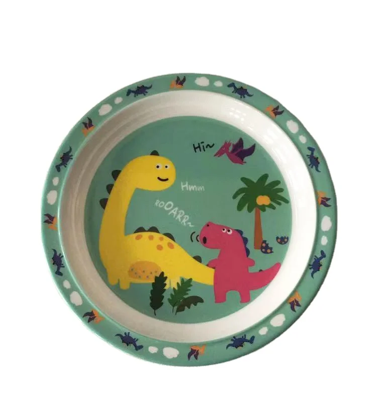 New custom print plastic serving plate round flat tableware cheap clear melamine dinner plate, Green 
New custom print plastic serving plate round flat tableware cheap clear melamine dinner plate, Green