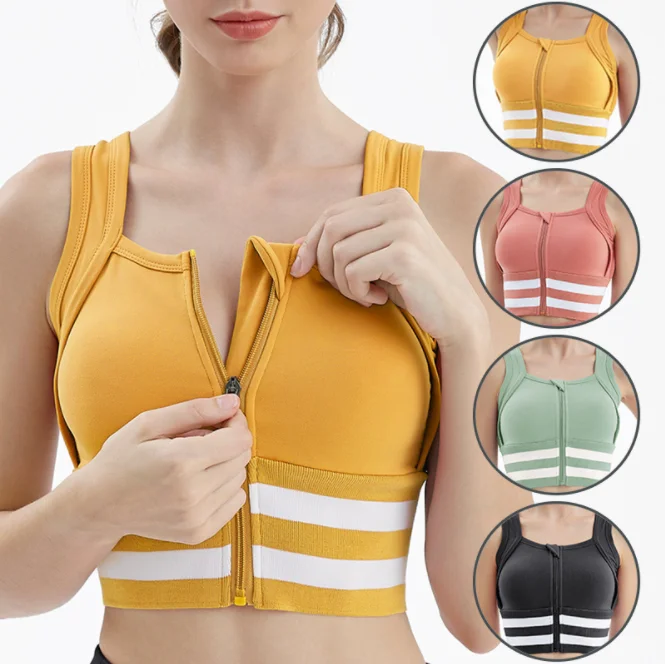 Women Newest Design Yoga Bra Zip Front High Impact Female Gym Fitness Sports Bra, Shown
Women Newest Design Yoga Bra Zip Front High Impact Female Gym Fitness Sports Bra, Shown