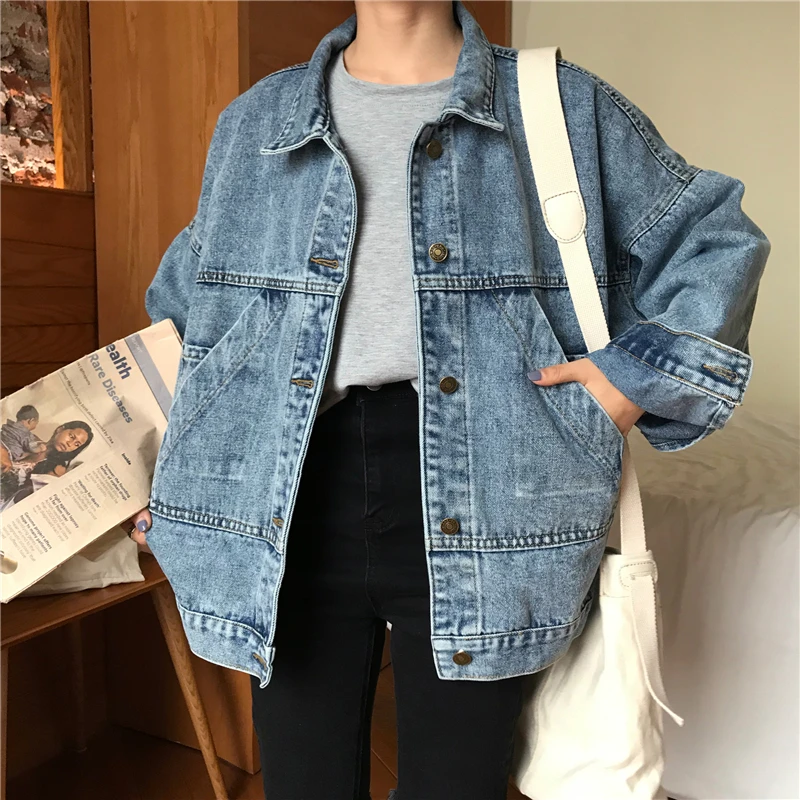 2020 New Trendy Loose Women Big Pockets Blue Denim Jacket Casual Girl Jean Coat Wholesale, Blue,caramel
2020 New Trendy Loose Women Big Pockets Blue Denim Jacket Casual Girl Jean Coat Wholesale, Blue,caramel
