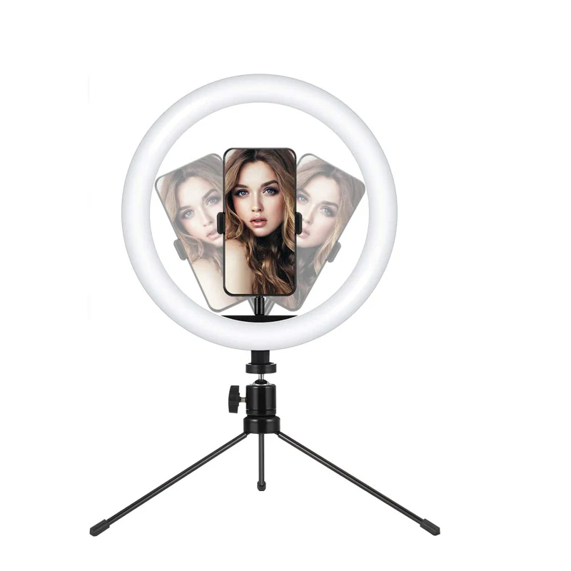 10 inch a cell phone led lamp camera selfie ringlight holder fill ring light led photographic with tripod stand
10 inch a cell phone led lamp camera selfie ringlight holder fill ring light led photographic with tripod stand