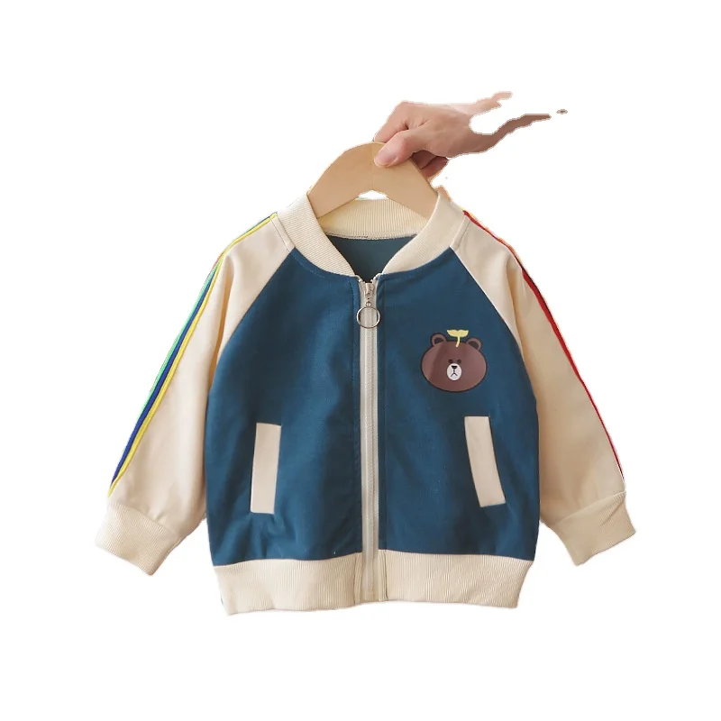 Boys color-blocking cartoon long-sleeved jacket casual outing jacket children's clothing
Boys color-blocking cartoon long-sleeved jacket casual outing jacket children's clothing