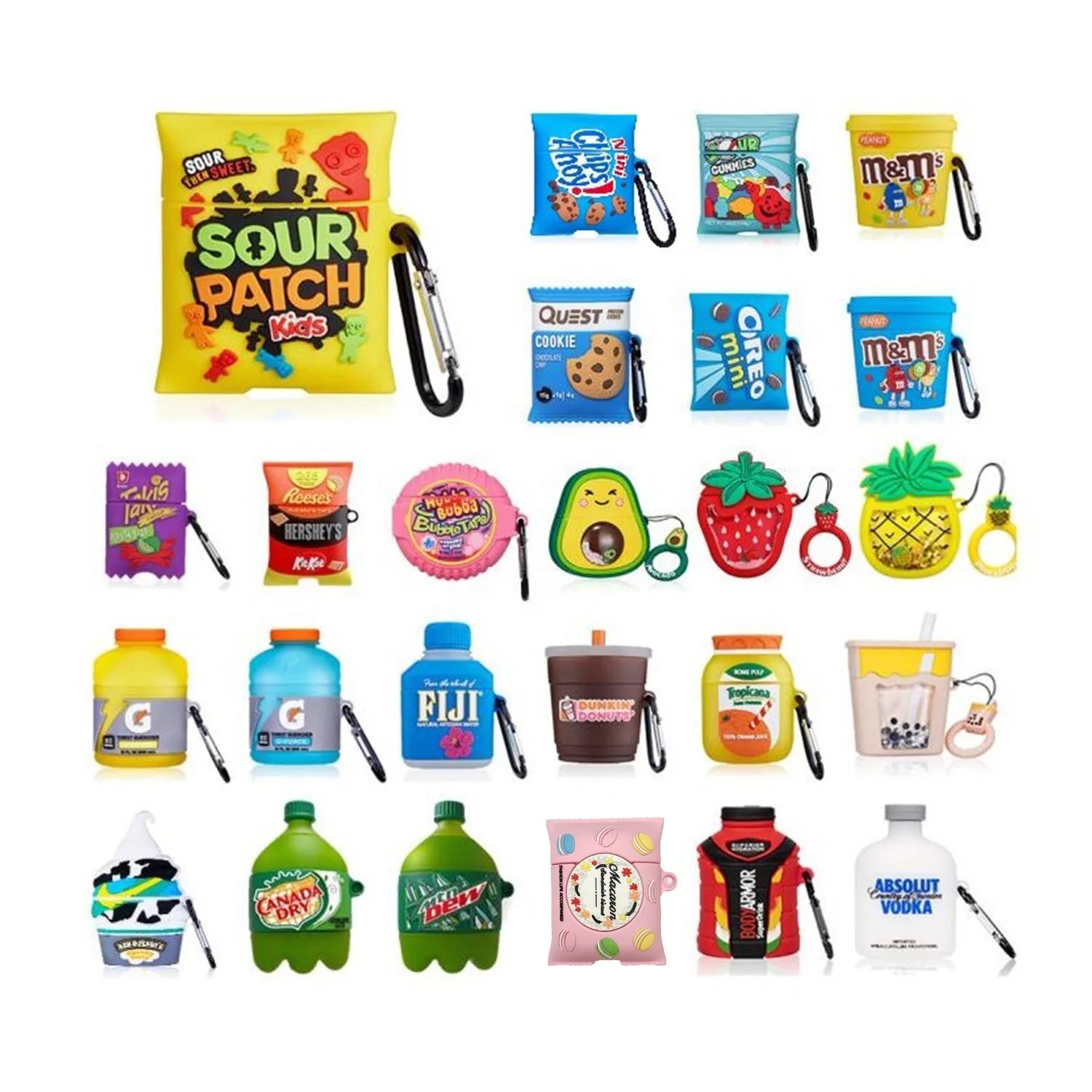 2021 New Cute 3D Food Designers Luxury Earphone Case Cover For Airpod Pro Case With Keychain For Airpod 3 Case, Multiple colors
2021 New Cute 3D Food Designers Luxury Earphone Case Cover For Airpod Pro Case With Keychain For Airpod 3 Case, Multiple colors