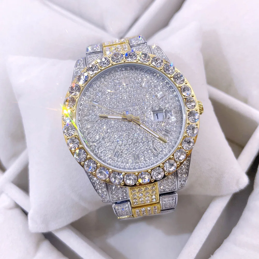 Foxi Mens Watches Luxury Iced Out Watch Hip Hop Gold Silver Diamond Watch for Men Quartz Waterproof Wristwatch
Foxi Mens Watches Luxury Iced Out Watch Hip Hop Gold Silver Diamond Watch for Men Quartz Waterproof Wristwatch