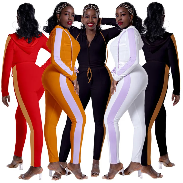 Hoodies Tracksuit Women Two Piece Set Spring Autumn Clothes Side Patchwork Zipper Hooded Top and Pants Suits Casual Women Set, As picture
Hoodies Tracksuit Women Two Piece Set Spring Autumn Clothes Side Patchwork Zipper Hooded Top and Pants Suits Casual Women Set, As picture