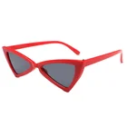 2019 Fashion designer shades Triangle Vintage cheap promotional cat eye sunglasses women