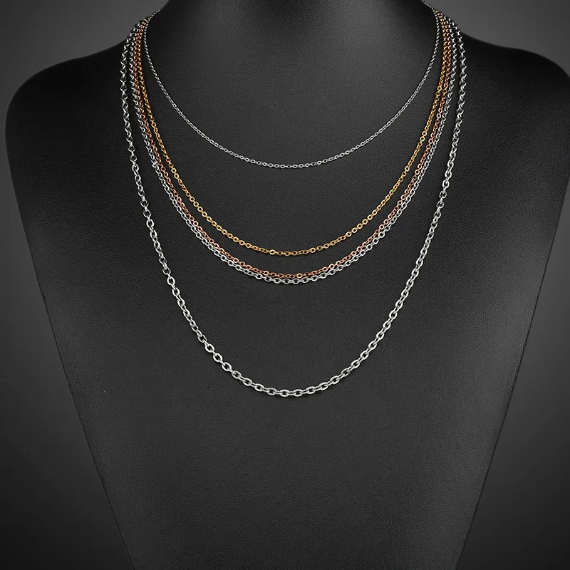 18K Gold o pendant with 304 stainless steel cross link chain, Silver gold rosegold
18K Gold o pendant with 304 stainless steel cross link chain, Silver gold rosegold