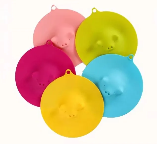 Pig's Head Shape Cute Food Grade Safe Silicone Glass Cup Lid Cup Cover, Customized color
Pig's Head Shape Cute Food Grade Safe Silicone Glass Cup Lid Cup Cover, Customized color