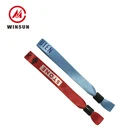 Custom Woven Bracelets,Embroidery Event Fabric Wristband,One-Time Fabric Bands For Event