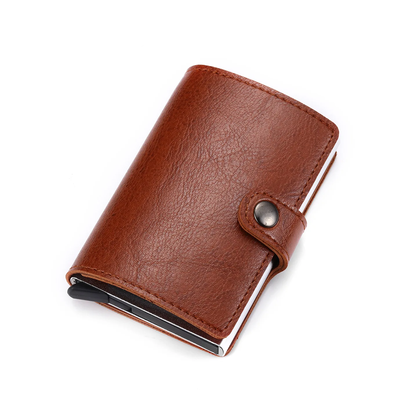 2021 Ultra Thin Metal Wallet RFID Blocking PU leather Credit Card Holders Slim aluminium alloy Card Case for men women
2021 Ultra Thin Metal Wallet RFID Blocking PU leather Credit Card Holders Slim aluminium alloy Card Case for men women