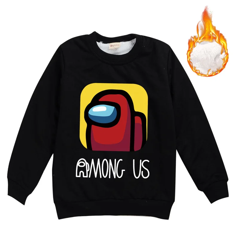 Among US Printed bottoming shirts for children and girls autumn and winter fleece padded boys round neck sweater
Among US Printed bottoming shirts for children and girls autumn and winter fleece padded boys round neck sweater