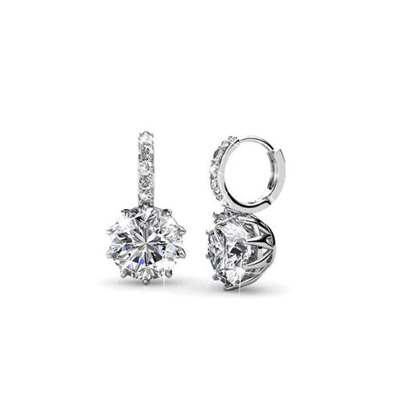 Fashion Wedding Korean Women 5A Cubic Zirconia 925 Sterling Silver Hoop Earrings, Silver,gold,rose gold
Fashion Wedding Korean Women 5A Cubic Zirconia 925 Sterling Silver Hoop Earrings, Silver,gold,rose gold