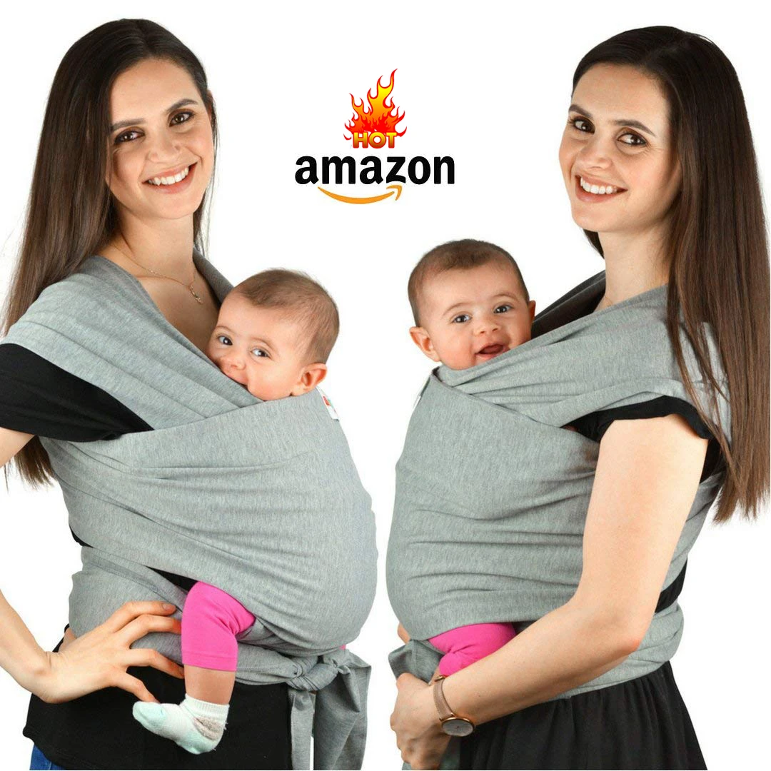 4 in 1 International safety standard comfortable ergonomic cotton baby wrap sling carrier, Grey or custom color
4 in 1 International safety standard comfortable ergonomic cotton baby wrap sling carrier, Grey or custom color