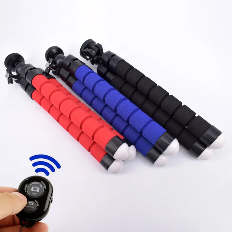 O2 Portable Tiktok Adjustable Mini Flexible Sponge Octopus Mobile Phone Mount Tripod With Wireless remote, Black ,red ,blue
O2 Portable Tiktok Adjustable Mini Flexible Sponge Octopus Mobile Phone Mount Tripod With Wireless remote, Black ,red ,blue