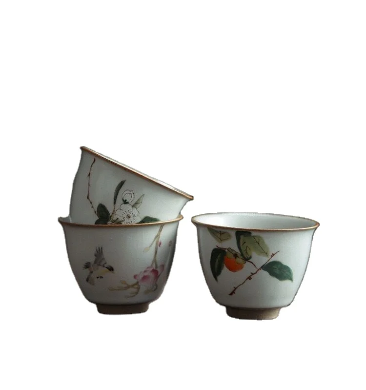 Ruya Tea Cup Antique Moon White Ru Porcelain Opening Can Be Raised Large Tea Cup
Ruya Tea Cup Antique Moon White Ru Porcelain Opening Can Be Raised Large Tea Cup