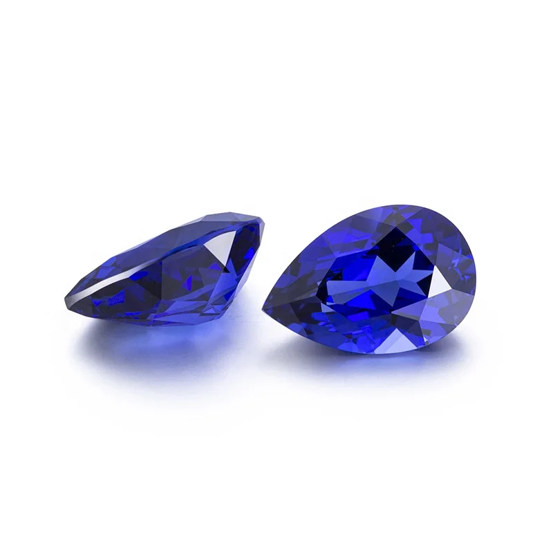 Wholesale Hand Made Loose Stones Pear Cut Synthetic Blue Sapphire Corundum Gemstone for jewerlry making
Wholesale Hand Made Loose Stones Pear Cut Synthetic Blue Sapphire Corundum Gemstone for jewerlry making