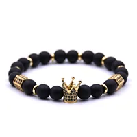 2020 New High quality Crystal Bead Men's bracelets Natural stone Bead Bracelets for men Fashion Golden & Silver Crown bracelet
2020 New High quality Crystal Bead Men's bracelets Natural stone Bead Bracelets for men Fashion Golden & Silver Crown bracelet