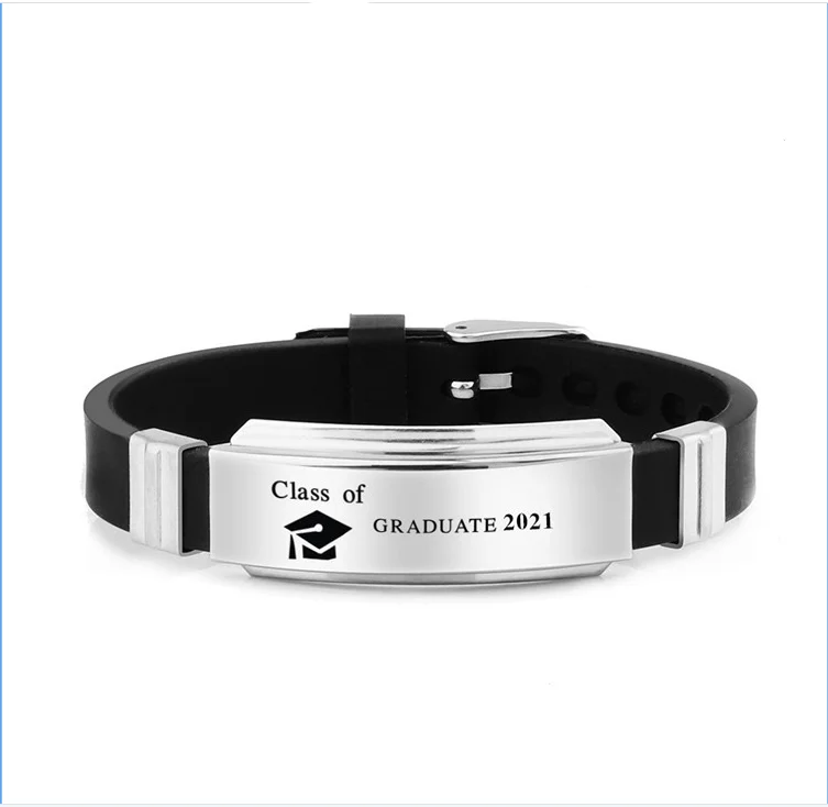 Wholesale fashion stainless steel bracelet 2021 graduation gift custom men and women couple silicone bracelet
Wholesale fashion stainless steel bracelet 2021 graduation gift custom men and women couple silicone bracelet